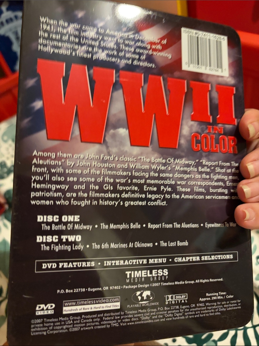 World War II In Color 2-DVD Metal Case - Picture 2 of 2